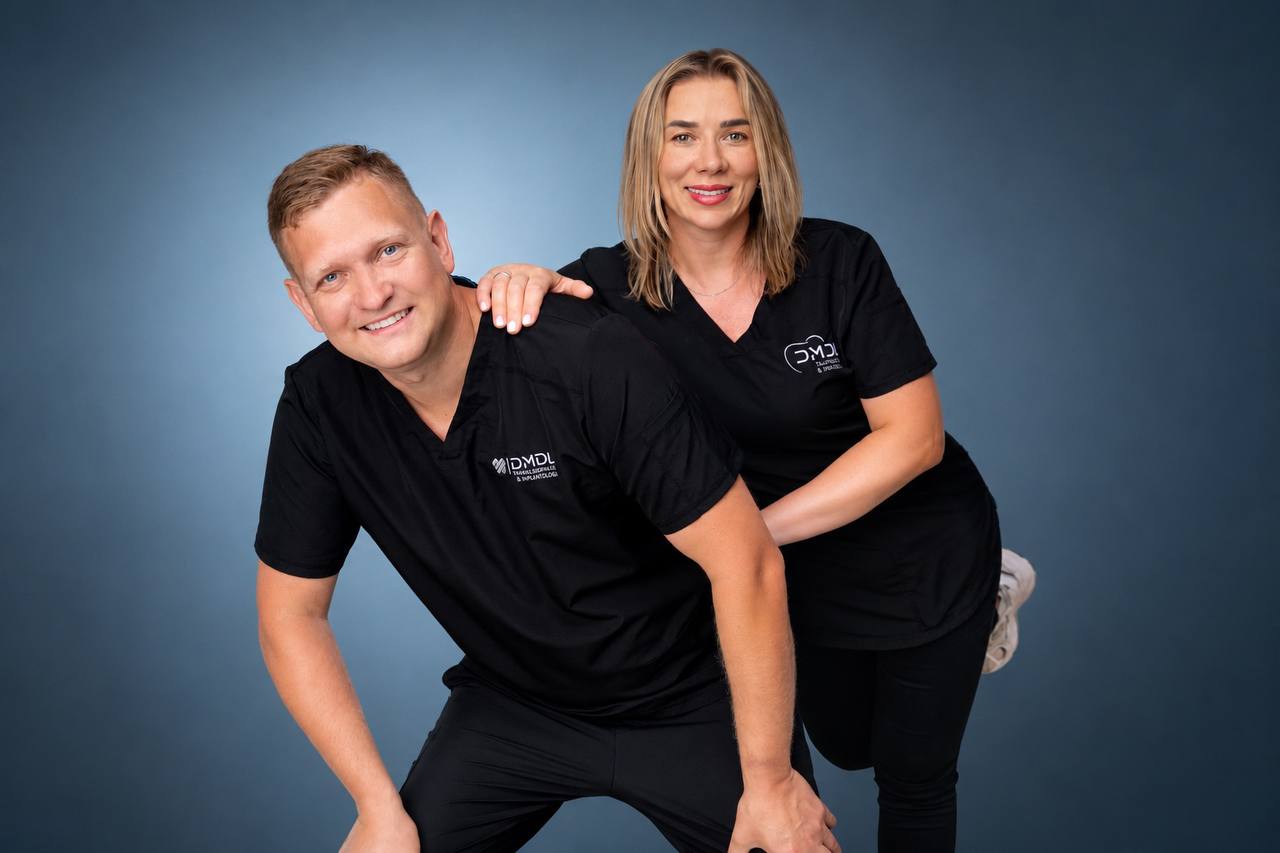 Tannlege Dmitrij Chaustovic og estetisk lege Liudmyla Chaustovic ved DMDL Tannhelse & Estetikk i Kristiansand